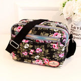 Floral Multicolor Printed Canvas Messenger Bag Shoulder Bag