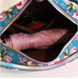 Floral Multicolor Printed Canvas Messenger Bag Shoulder Bag