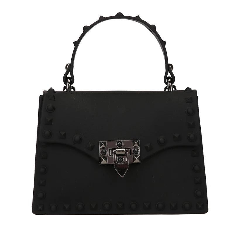 Vintage Rivet Messenger Bag Solid Shoulder Bolsos