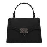Vintage Rivet Messenger Bag Solid Shoulder Bolsos