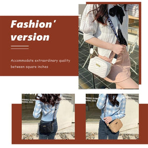 Small Crossbody Bag PU Leather Messenger Handbag