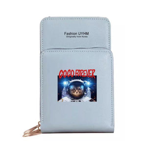 Astronaut Print Crossbody Phone Bag for Women