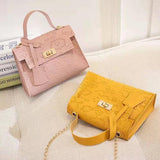 Women Slim Chain Leather Crossbody Bags Casual Solid Shoulder Bags