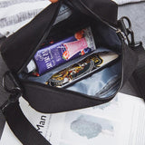 Canvas Shoulder Bag Zipper Messenger Sac Main Femme