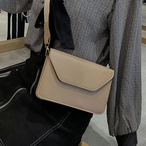 Flap Crossbody Bag Small Square Clutch Casual Shoulder Messenger Handbag