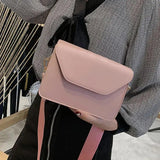 Flap Crossbody Bag Small Square Clutch Casual Shoulder Messenger Handbag