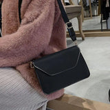Flap Crossbody Bag Small Square Clutch Casual Shoulder Messenger Handbag