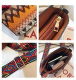 Vintage Women's Bag Tassel Ethnic Handwoven Crossbody Bag