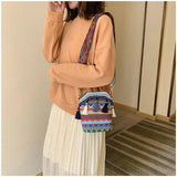 Vintage Women's Bag Tassel Ethnic Handwoven Crossbody Bag