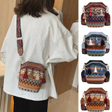 Vintage Women's Bag Tassel Ethnic Handwoven Crossbody Bag