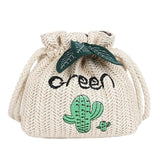 Grass Weave One-Shoulder Messenger Bag for Summer Leisure