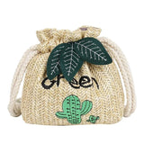 Grass Weave One-Shoulder Messenger Bag for Summer Leisure