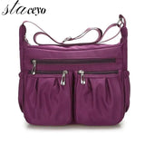 Women Messenger Shoulder Bags Zipper Bag Oxford Large Capacity
