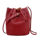 Bucket Shoulder Bag Women Crossbody Bag Drawstring Handbag
