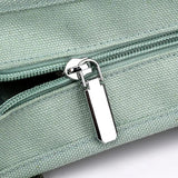Large Canvas Tote Shoulder Bag - Multi-Pocket Handbag