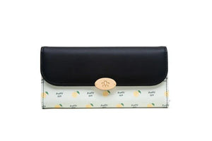 Women's Long Fashion Fruit Print Wallet Clutch