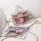 Waterproof Travel Shoulder Bag PVC Cosmetic Bag Portable MakeUp B