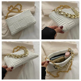 Women Chain Handbags Shoulder Bags Stripe Messenger Bags