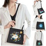 Cartoon Travel Print Bag Square Ladies Handbag
