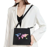 Cartoon Travel Print Bag Square Ladies Handbag