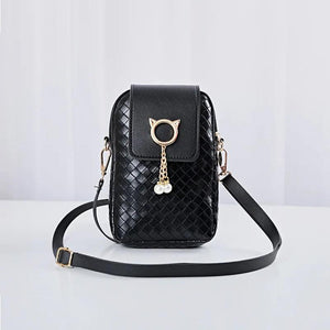 Woven Pearl Tassel Mini Cross-body Shoulder Bag