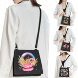 Cartoon Flamingo Print Shoulder Bag for Women