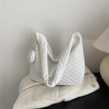 Crossbody Bag Rhombic Shoulder Handbag Large Capacity with Small Purse