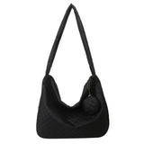 Nylon Quilted Shoulder Handbag Large Capacity with Small Purse