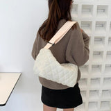 Quilted Crossbody Handbags Large Capacity Satchels Bags Nylon Travel Lady Purse