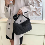 Quilted Messenger Bags Large Capacity Satchels Bags Nylon