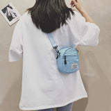 Canvas Patchwork Crossbody Bag Mini Handbag