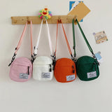 Canvas Patchwork Crossbody Bag Mini Handbag