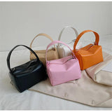 Mini Square Bag PU Leather Women's Handbag Chain Zipper Shoulder Messenger