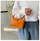 Mini Square Bag PU Leather Women's Handbag Chain Zipper Shoulder Messenger