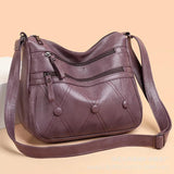 PU Soft Leather Texture Diagonal Bag Large Capacity Shoulder Bag
