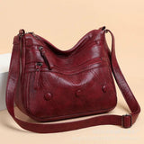 PU Soft Leather Texture Diagonal Bag Large Capacity Shoulder Bag