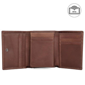 Men's RFID Leather Wallet with Money Clip