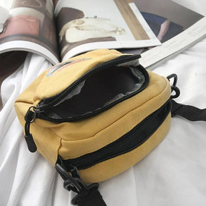 Canvas Handbags Mini Student Bag Phone Bags Crossbody Bags