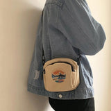 Canvas Handbags Mini Student Bag Phone Bags Crossbody Bags