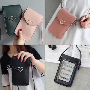 Women PU Leather Crossbody Shoulder Bag Card Holder Messenger