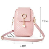 Women Small Cross-body Phone Shoulder Bag Pearl Wallet Mini Clutch Purse