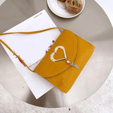Tassel Heart Mini Shoulder Bag for Women Girls Purses Handbags