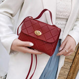 Small Style Striped Messenger Bag For Women Female Shoulder Bag