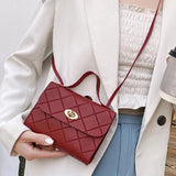 Small Style Striped Messenger Bag For Women Female Shoulder Bag