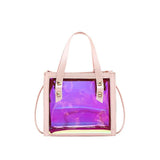 Summer Women Mini Small Shoulder Bag Laser PVC Candy Girls Crossbody Bag Red