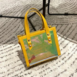 Summer Women Mini Small Shoulder Bag Laser PVC Candy Girls Crossbody Bag Red