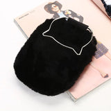 Cat Shaped Plush Handbag for Women