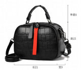 Stripe One-Shoulder Diagonal Small Square Bag Zena 21X9X15cm