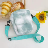 Canvas Small Crossbody Bags Women Dyeing Printing Phone Shoulder Handbag