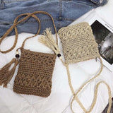 Tassel Shoulder Crossbody Bags Women Summer Beach Messenger